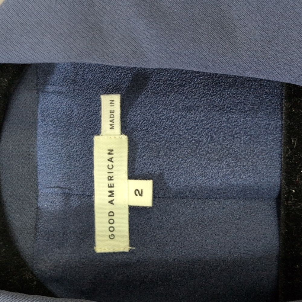 Good American Belted Blazer Navy 2 - Picture 3 of 8